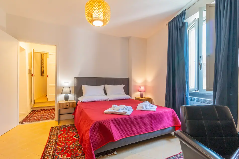 Bedroom with king-size bed